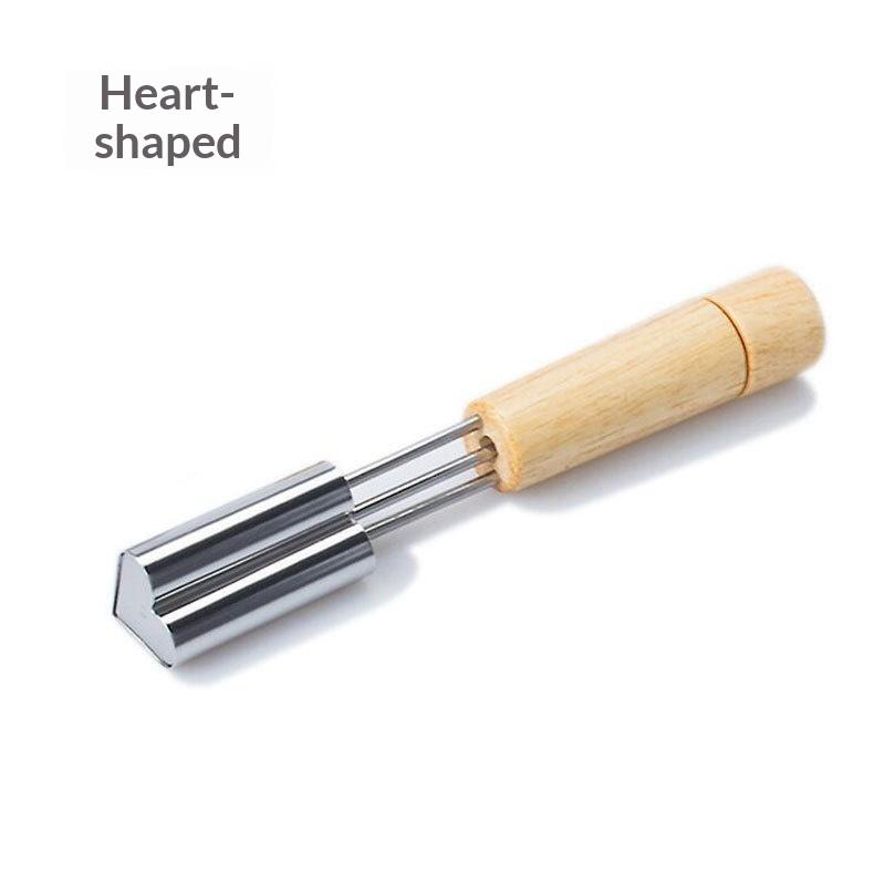 

Vegetable Fruit Cutter Star Flower Heart Shapes Stainless Steel Cookie Stamps Mold Decorative Baking Crafts Kitchen Accessory Heart