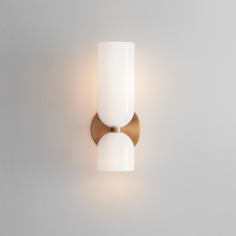 Nordic Classical Glass art Wall Lamp Bedroom Living Room Lighting Wall Lamp Bedroom Bedside Lamp Balcony Corridor Wall Lamp