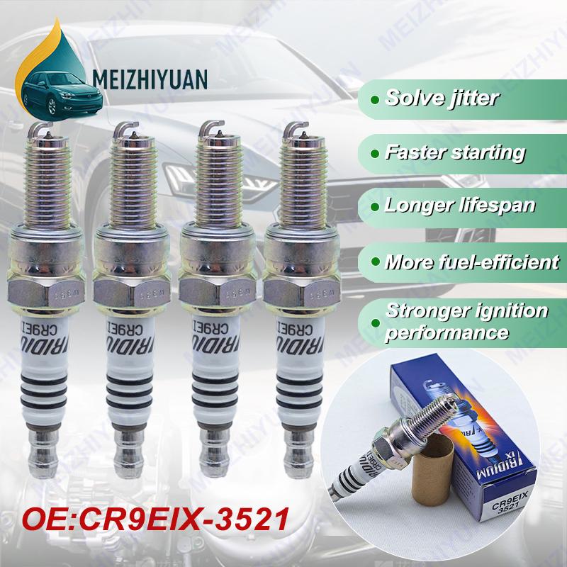 4PCS CR9EIX 3521 motorcycle iridium spark plug CB400 CBR VTR RZR XP900 XP1000 XP 900 For SUZUKI GSXR CR9EIA-9 IU27 5448