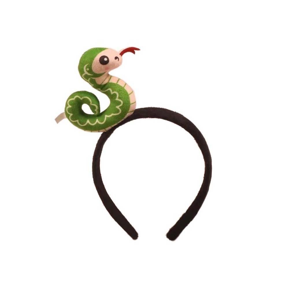 Korean Style Plush Snake Headband Headwear New Year Hair Hoop Creative Plush Snake Hairband  Party