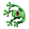 3D Printed Magnetic Frog Toy Movable Joints Frog Fridge Magnet Articulated Poseable Frog Model