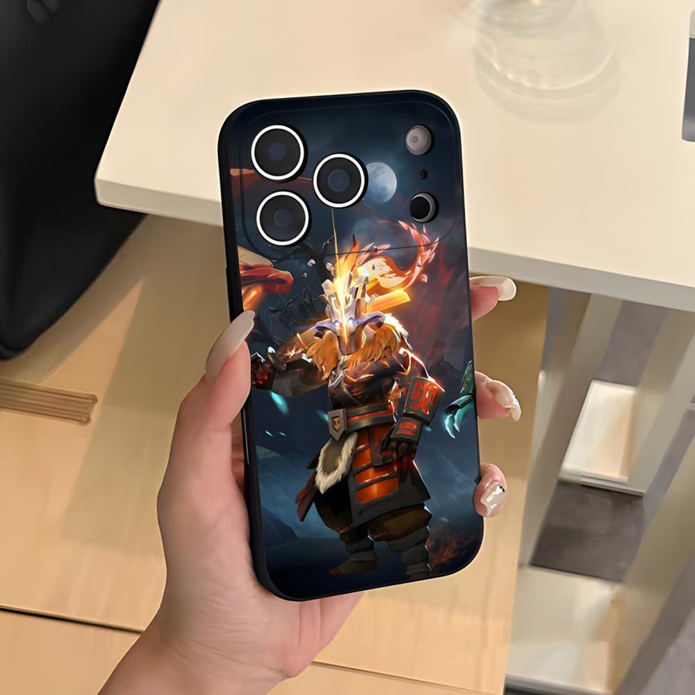 D-Dota 2 Cool Phone Case For IPhone 17 Air 16 E Pro Max 15 14 13 Mini 12 Pro 11 Max Plus Black Soft Shell