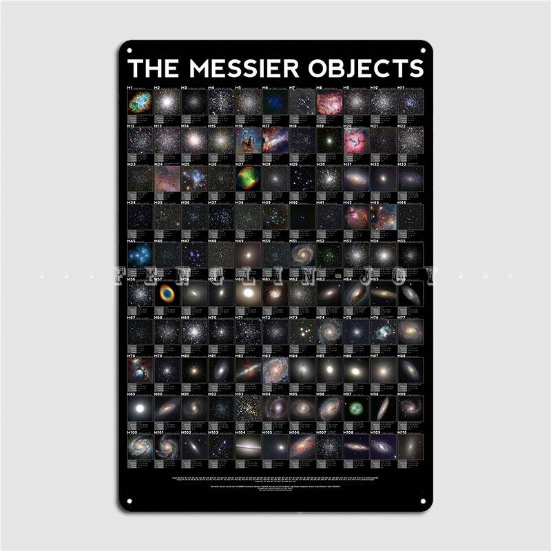 

The Messier Objects Metal Sign Mural Painting Wall Mural Mural Designing Tin Sign Poster 20x30cm（7.8x11.8inch）