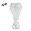 Football Celebration Glass Beer Cup Trophy Style 730ml Clear Borosilicate Lager Mug Cup with Heavy Relief Base Party Drinkware Safe Packaging