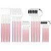 30Pcs Gold Dinnerware Cutlery Set High Quality Stainless Steel Flatware Knife Teaspoon Fork Tableware Western Kitchen Silverware