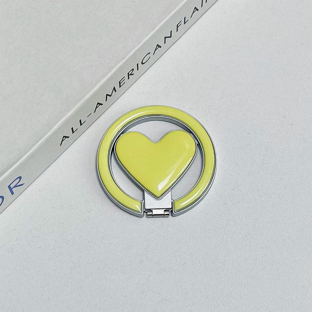 Macaron Ins Style Heart Shape Magnetic Foldable Metal Universal Magsafe Phone Stand