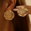 European and American Ins Niche Simple High-end Stud Earrings Women's Light Luxury Trend Gold Retro Versatile Earrings