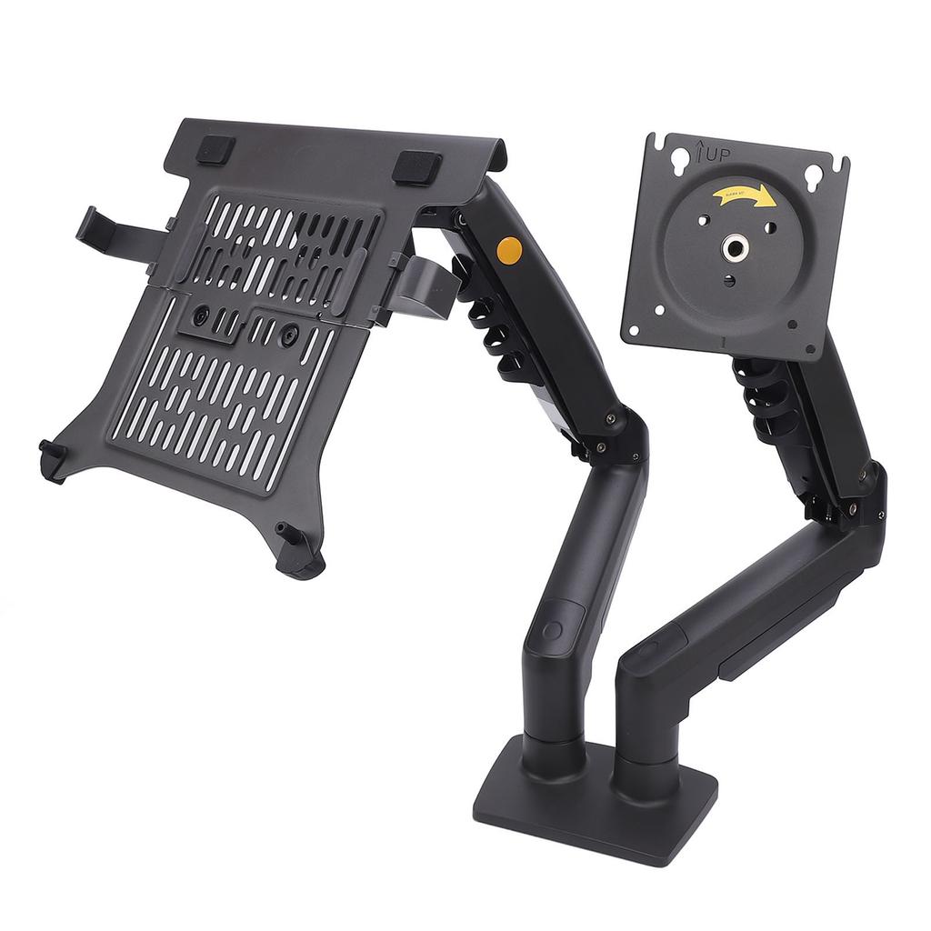 Display and Laptop Mount F160-FP Adjustable 2 in 1 Combo Mount for 17-30in Display 10-17in Laptop