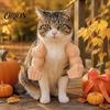 Playful Cat Dress-up Items Muscle Arms, Hilarious 3D Printed Muscular Pet Lightweight Arms for Kittens Shoulder Attachment Feline Cosplay, Fun
