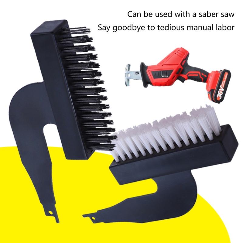 Universal Saber Saw Reciprocating Brush for Head for Metal Wood Automotive Field Kitchen Cleaning Electric Cleaning Brus