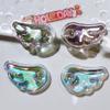 10Pcs New Cute Colorful Shining Pearl Angel Wings Collection Flat Back Ornament Jewelry Bows Accessories