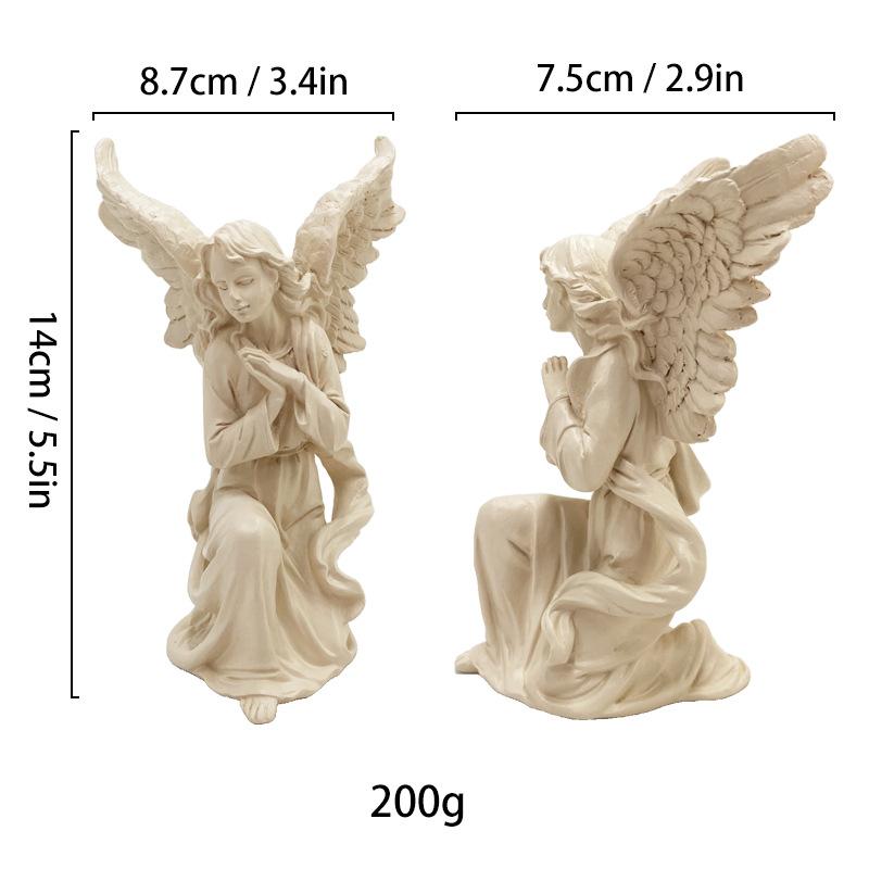 Simulated Human Figure Sculpture Christ Catholicism Shepherd Angel Resin Handicrafts Jesus Home Decoration Ornaments