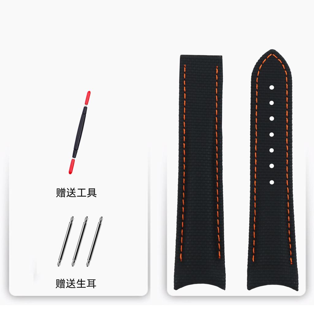 21mm Curved End Fluorou Rubber Watchband for Omega 217.30.42/217.32.42 NEW SEAMASTER 600 Waterproof  Folding Clasp Strap Bracele