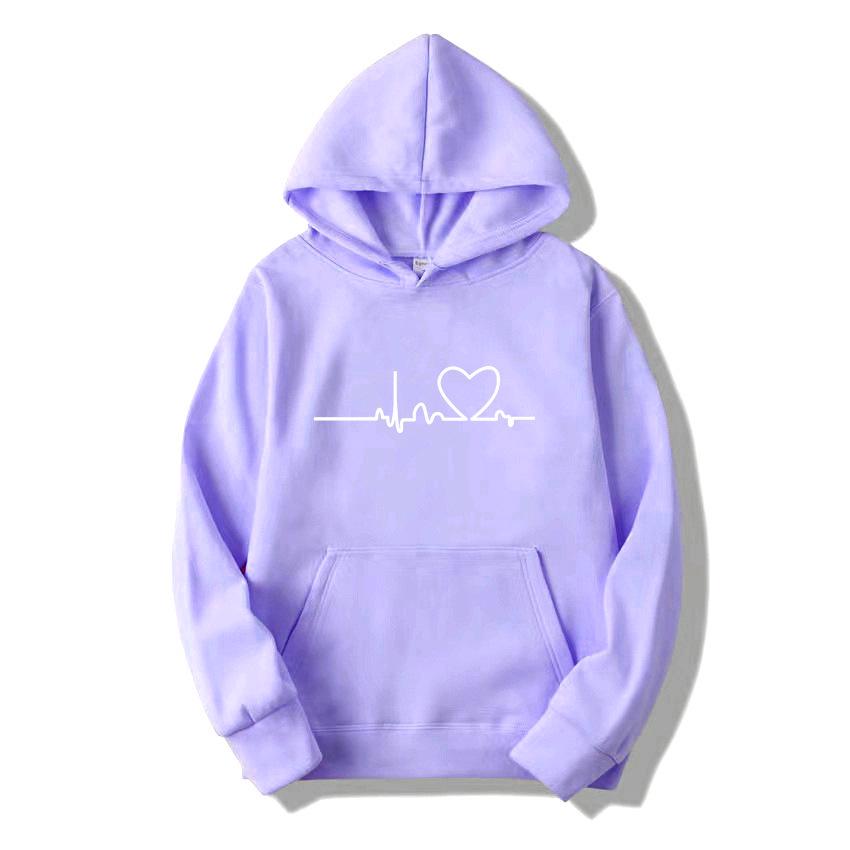 Trendy Cross-Border Couple Hoodies: Autumn/Winter Velvet Print with Kangaroo Pocket