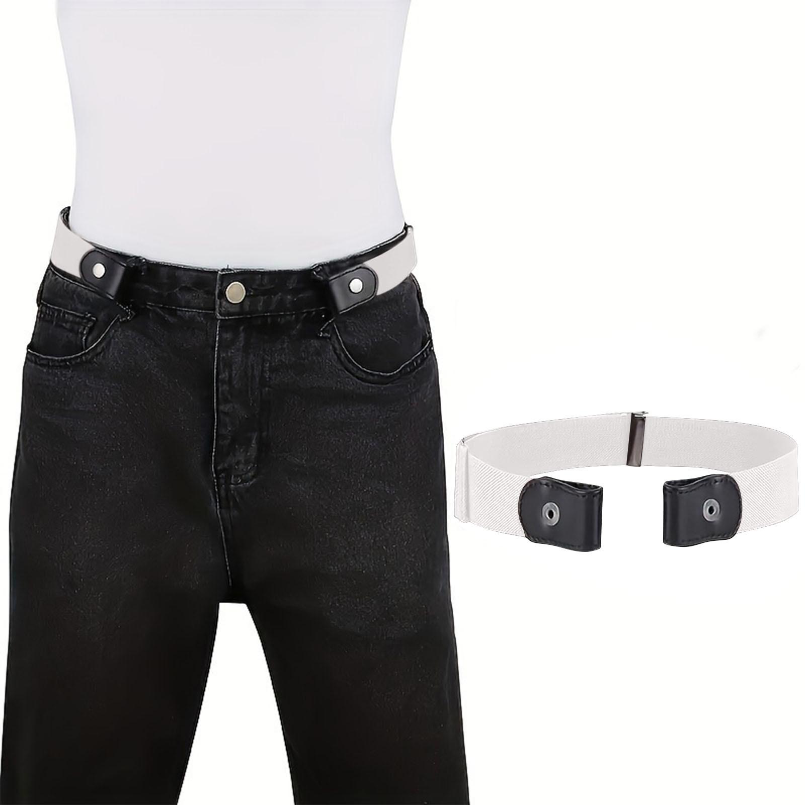 

Женский бесшовный эластичный пояс с декоративным поясом One Size белый