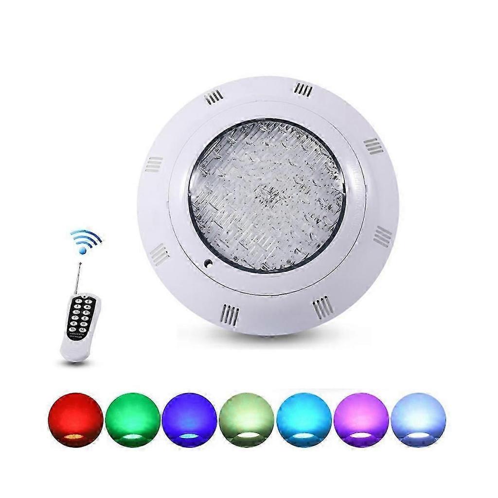 Luz para Piscina 35W Luz para Piscina con Mando a Distancia RGB Multicolor LED Exterior Subacuática IP68 Lámpara Impermeable