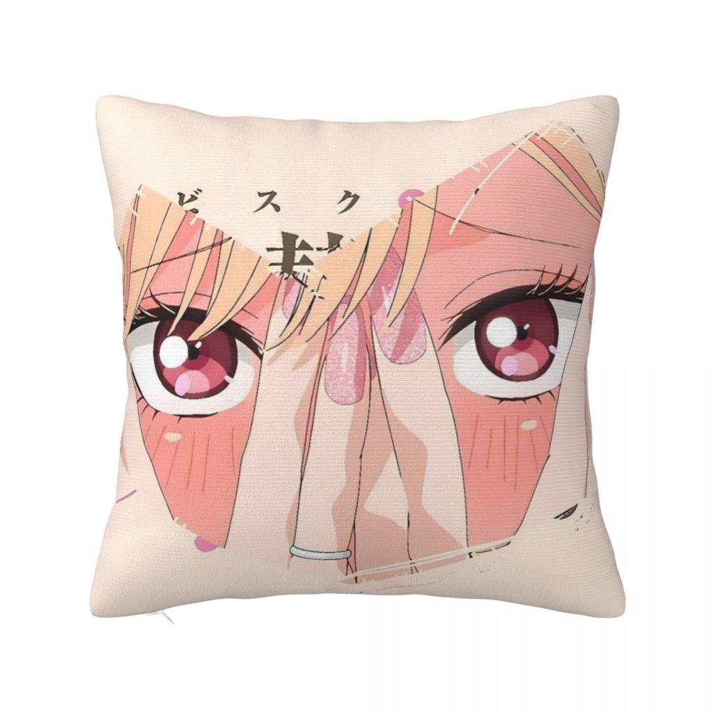 Kitagawa Marin Anime Pillow Cover Cute Funny Pillow Case For Chair Sofa Home Decoration Cushion Cover Polyester Pillowcases