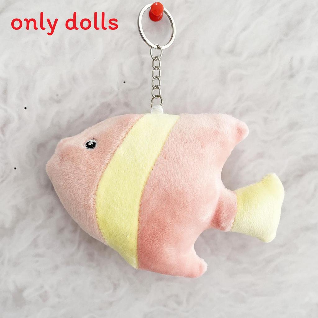 

Plush Tropical Fish Keychain With Pp Cotton Filling For Kids And Adults розовый