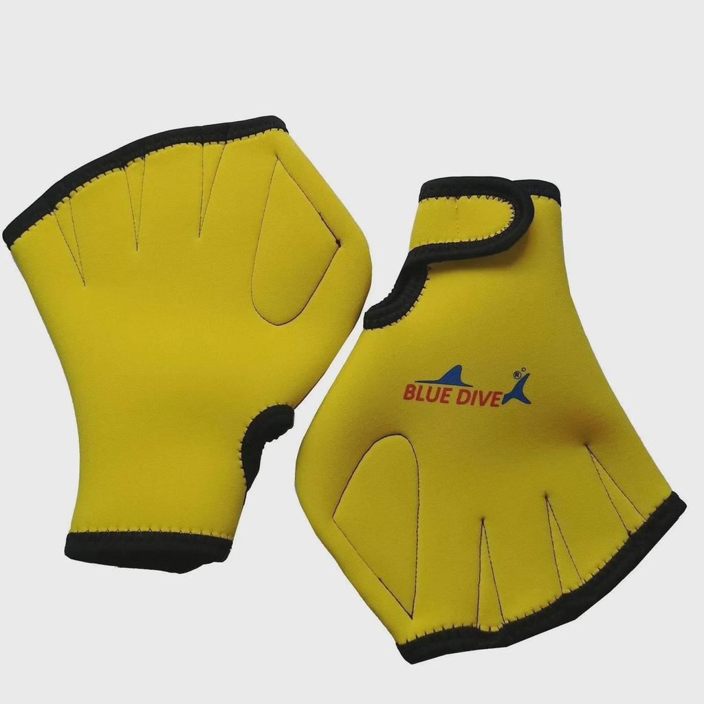 Webbed Fingerless Swimming and Diving Gloves for Adults and Children