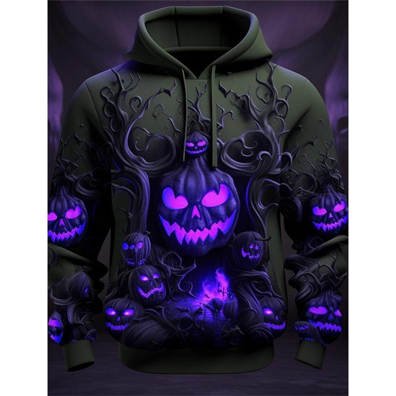 Men's Autumn and Winter 3D Printed Hooded Fashion Versatile Trend Breathable Casual Hoodies & Sweatshirts (men’s)