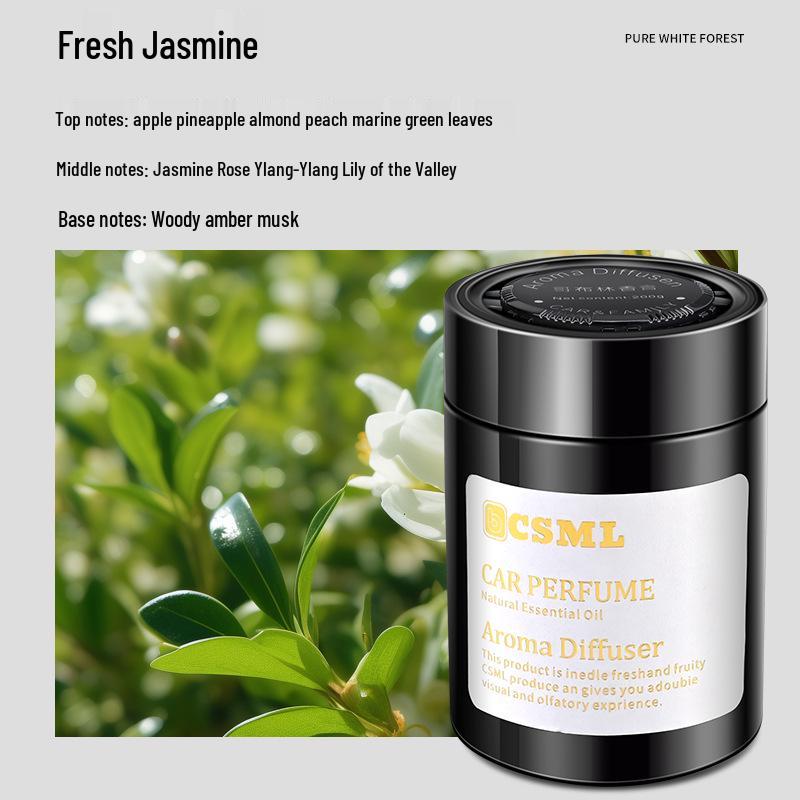 Gardenia Car Air Freshener: 2024 Long-Lasting Solid Perfume Ornament for Car Interiors