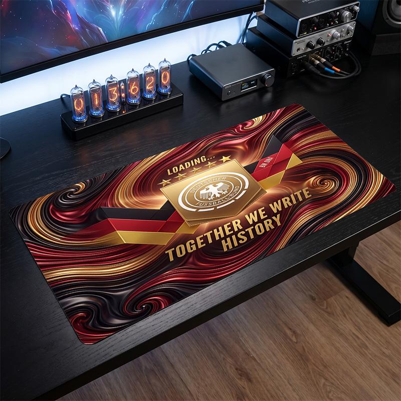 Germany Football Crest Mouse Pad, Extended Non Slip Rubber Desk Mat for Gaming Office Laptop Fan Gift