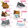 MOC Cute animal model Micro Building Block Panda Rabbit Bee Mini Diamond Model Brick Toy for Children Desk Decor.