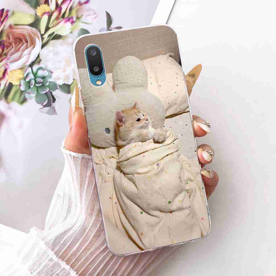 For Samsung Galaxy A02 Case SM-A022F Soft Silicone Colorful Painted Cover Case For Samsung A02 A 02 Galaxy M02 M022F Fundas Bags