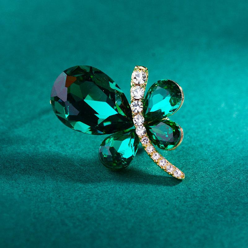 Emerald Butterfly Brooch Femininity Insect Brooch Niche Premium Pin Retro Suit Accessories