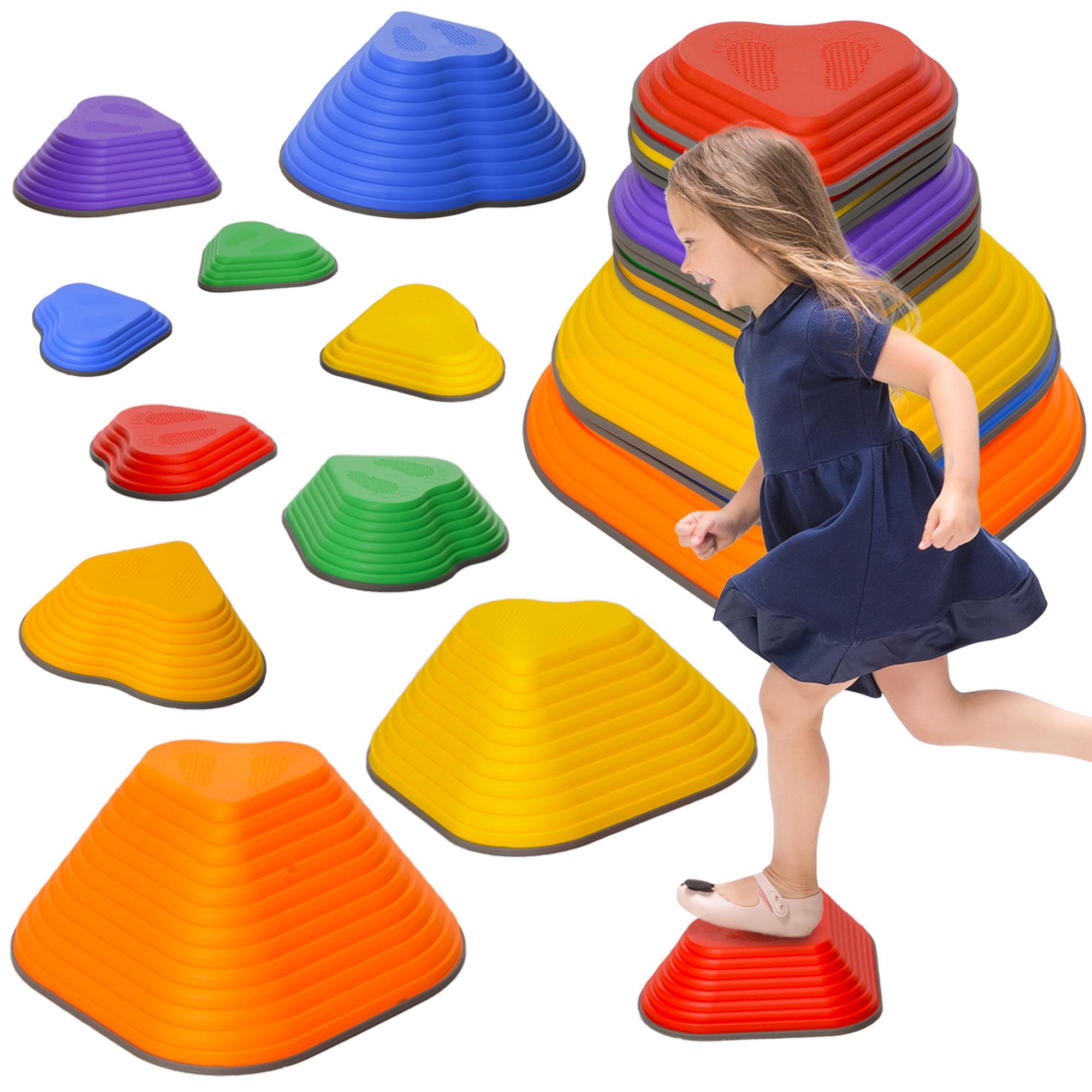11-Piece Heart-Shaped Kids Balance Stepping Stones