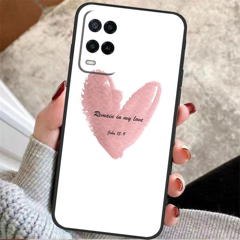 Christian Scripture Case For Oppo A60 A80 A40 A5 Pro A15 A16 A17 A57 A77 A94 A74 A54 A76 A96 A18 A38 A58 A78 A98