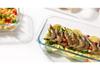 High-Temperature Resistant Rectangular Borosilicate Glass Baking Dish
