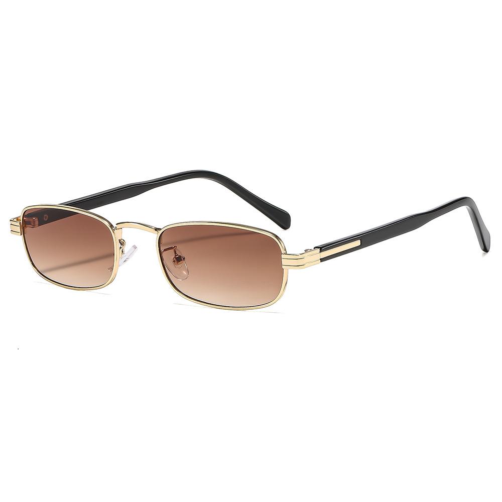 New Luxurious Rectangle Sunglasses Women Vintage High Quality Designer Square Sun Glasses Men Shades Female Eyewear