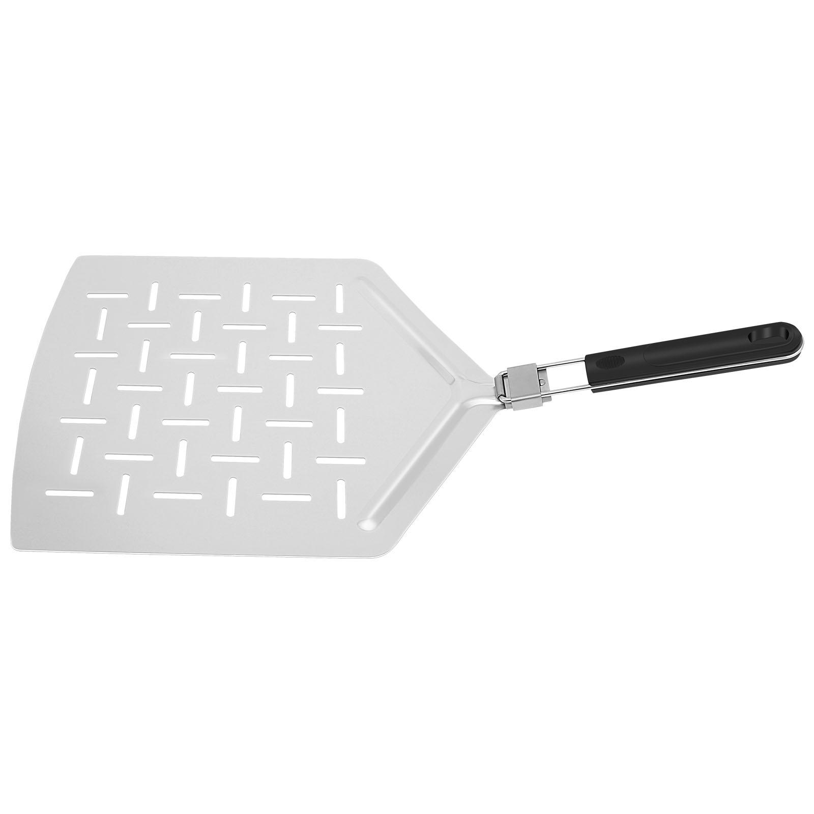 13 Inches Pizza Peel Aluminum Pizza Paddle with Folding Handle Professional Pizza Turning Peel Spatula Cooking Tools Kitchen серебряный