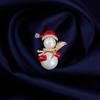 Sparkling Rhinestone Christmas Tree Brooch Faux Pearl Inlaid Fashion Holiday Pin for Scarf Bag Clothing Decor