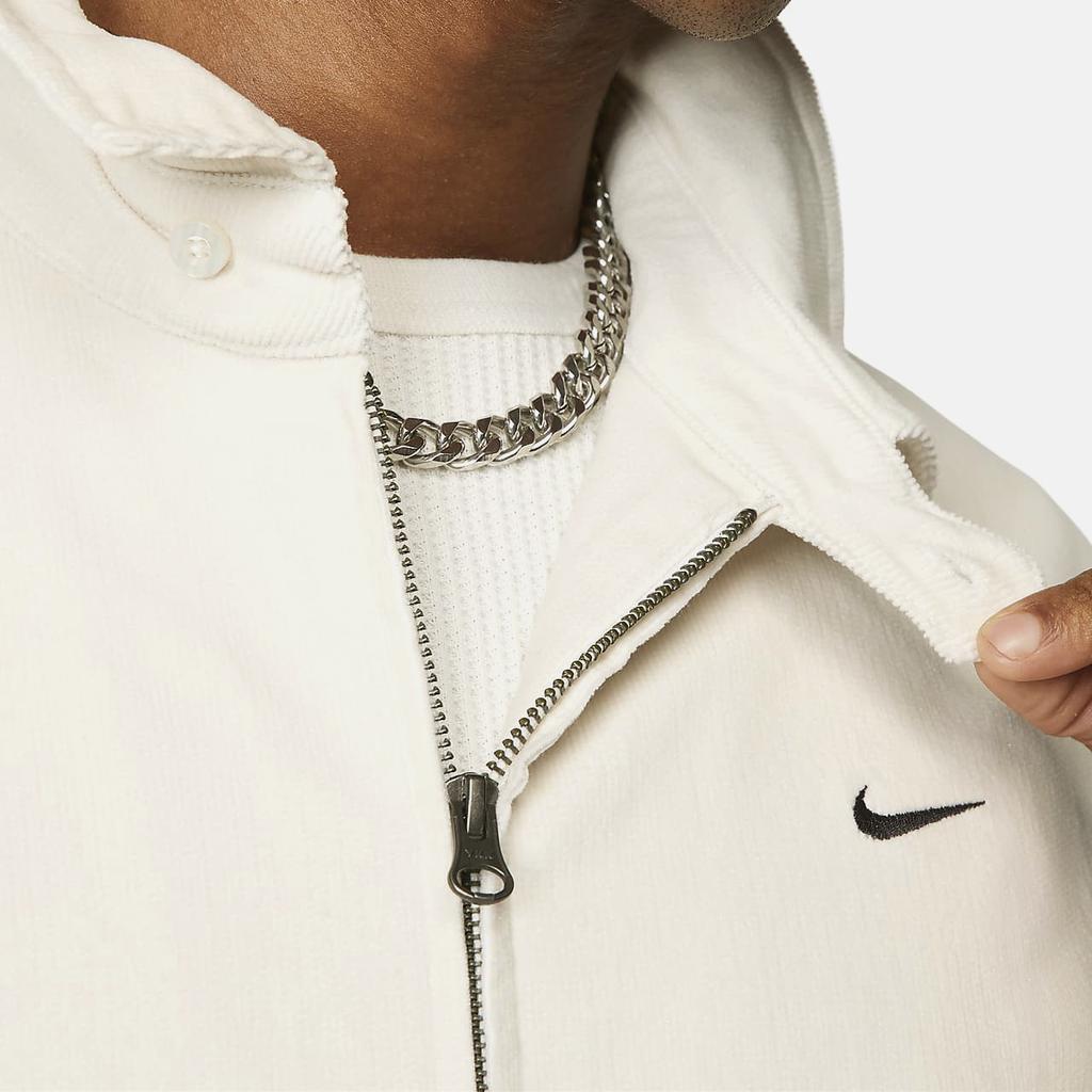 Nike Corduroy Jacket Casual Retro Men Jacket White DX9071-030
