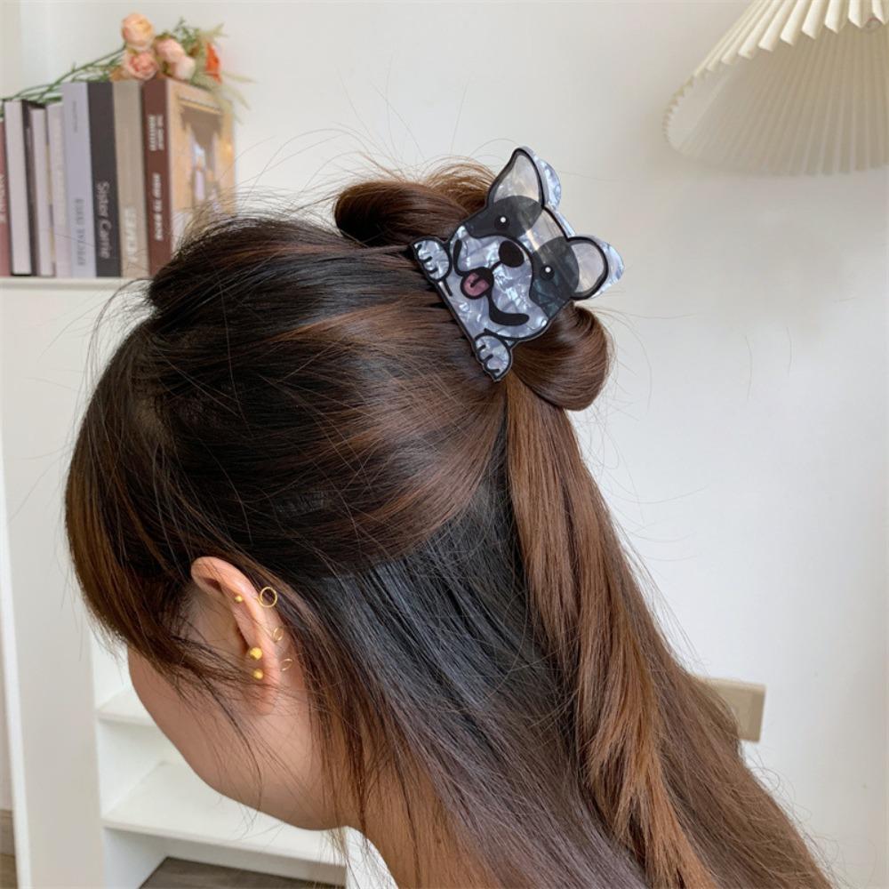 Puppy Cartoon Dog Hair Claw Korean Style Small Shark Clip Girly Hair Clip Daily