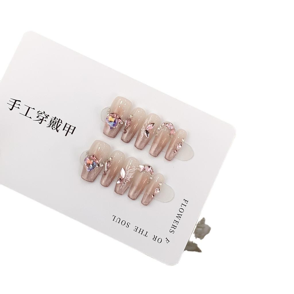 Pure Handmade Blush Shimmer Gradient Light Chase Cat Eye Starlight Pink Diamond Kelly