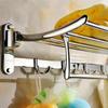 Jiemengzhe Foldable Copper Alloy Bath Towel Rack