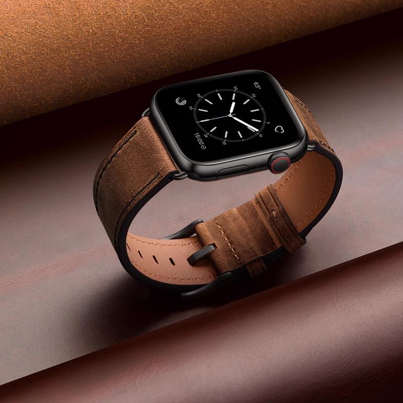 Strap for Apple Watch 11 Band 46mm 42mm 44mm 45mm 49mm 41 40 Leather+Silicone Correa Bracelet iWatch Serie 10 9 Ultra 3 8 7 6 SE