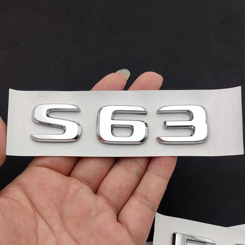 Car Accessories 3D ABS Chrome Trunk Badge Sticker For  AMG C E 63 W205 W204 W213 W212 W222 W221 C63 E63 S63 Emblem Logo