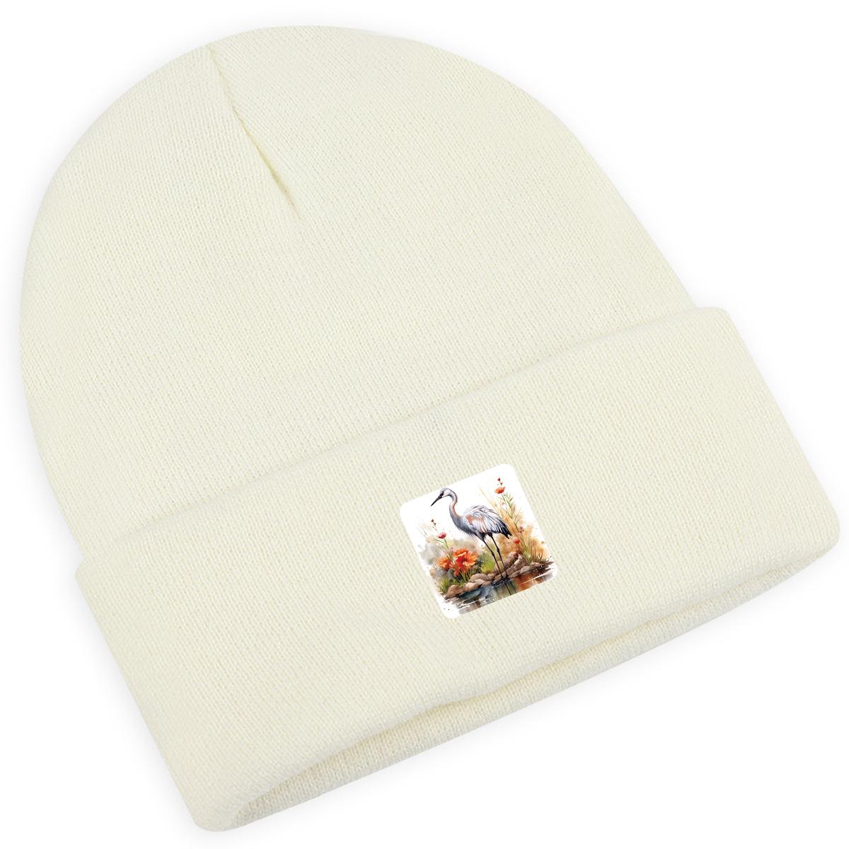 Шапка бини Crane Rill зимняя вязаная — фото 17