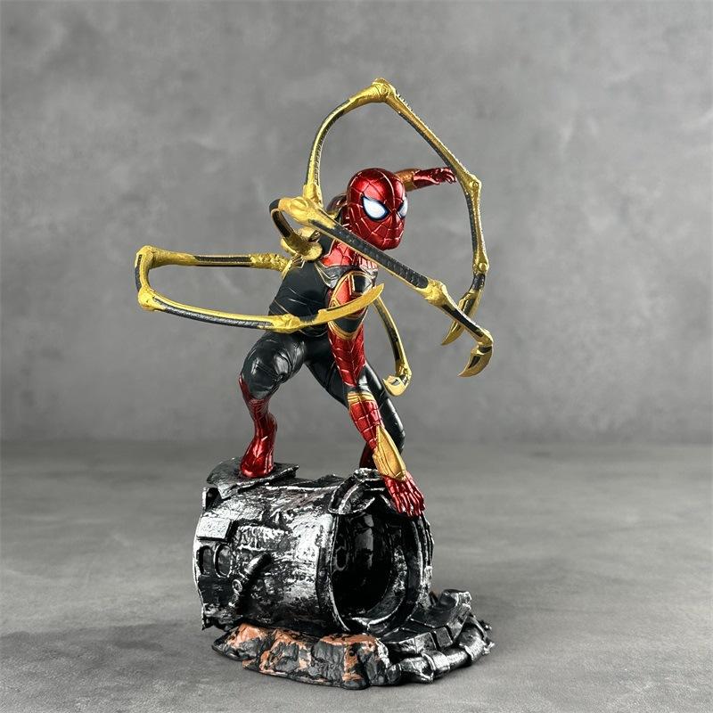 Marvel Spider-Man No Way Home Iron Spider Suit Figure 2 Poses Optional Collectible Model