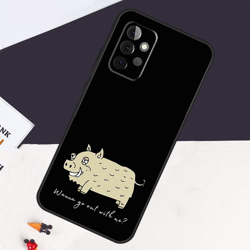 

Cute wild boar funny Cartoon Case For Samsung Galaxy A22 A16 A33 A36 A56 A26 A15 A55 A53 A35 A32 A52 A54 A34 A14 A05 A06 Samsung A53 5G