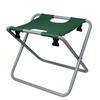 Nylon Material Steel Tube Green Folded Chair