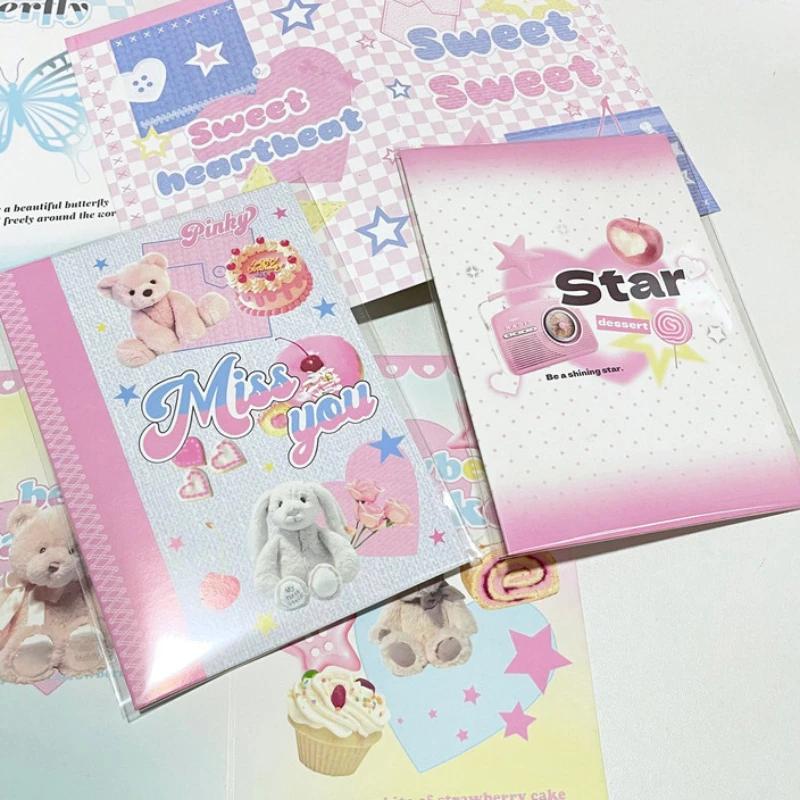 10Pcs Cute Korean Kpop Photocard Holder 3-inch Photocard Back Card Foldable Card Holder Decor Paper Board DIY Packing Material