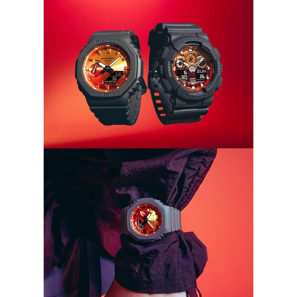 Casio G-Shock GA-2100FL-8AJF Men's Watch Gray Flame Inside Series 200m Water Resistant