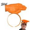 Summer Sun Hat Hand-Shaped Visor 3D Printed Funny Novelty Headwear Outdoor for Activities Unique Face Shield Gardening Hiking Beach Ergonomic