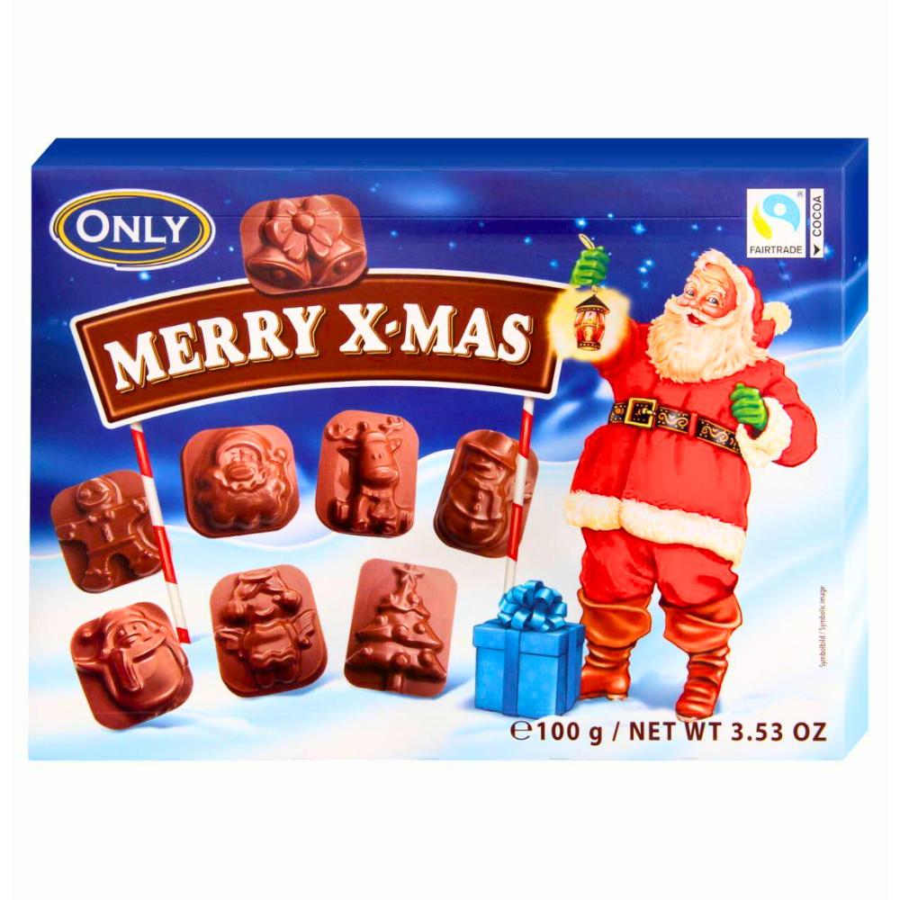 Nur Vollmilchschokolade Weihnachtsmann 100 g