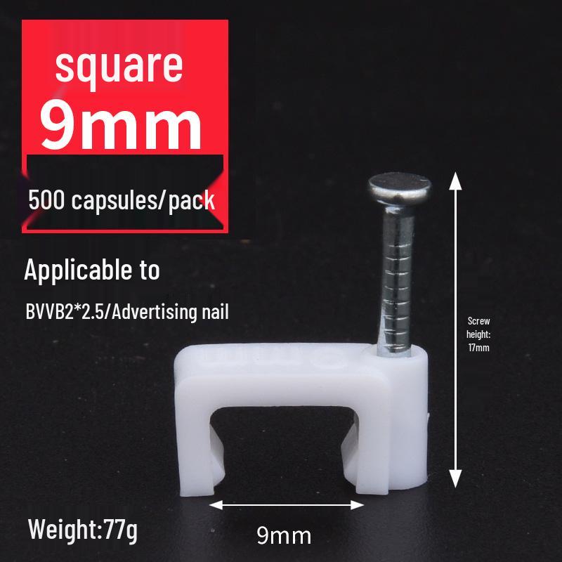 Steel Nail Wire Clips for Cable Management